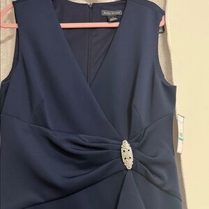 Brand new Jessica Howard Navy maxi Dress with Embellished Waist